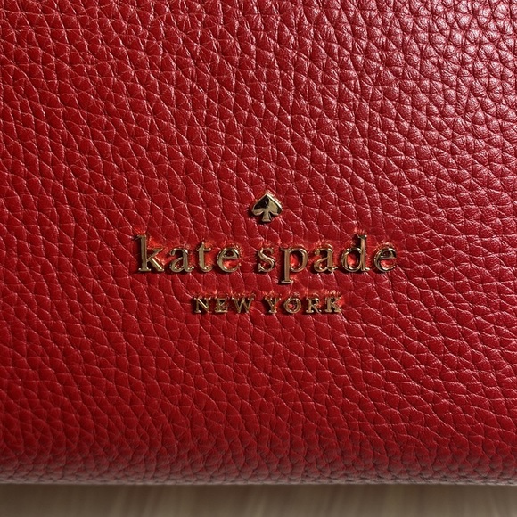 Kate Spade ♠️ New York Zippy Pebbled Leather Shoulder Bag, Red Curran K8140, NWT - Picture 3 of 16